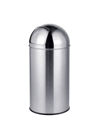 relaxdays Mülleimer in Silber - 50 l