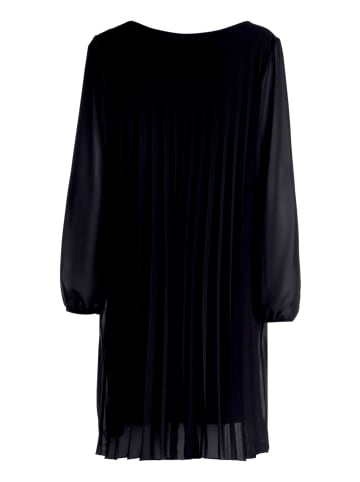 BETTY & CO Chiffonkleid mit Plissee in Schwarz