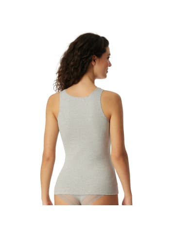 Schiesser Unterhemd 4er Pack in Schwarz/Grau