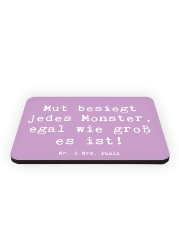Mr. & Mrs. Panda Kühlschrankmagnet Spruch Ängste vor Monstern be... in Lavendeltraum