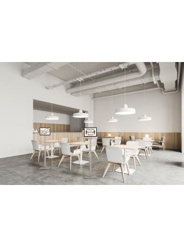 Durable Bodenständer Info Stand Basic A4 Präsentation und Leitsystem dunkelgrau