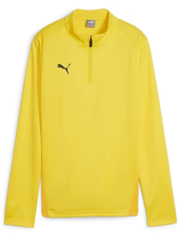Puma T-Shirt "TeamGoal Training 1/4 Zip Top Wmn" in Gelb