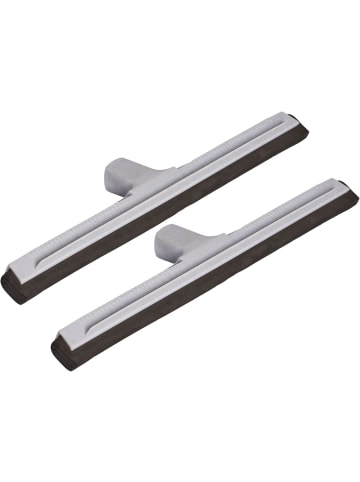 Novaliv Novaliv 2X Badabzieher Dusche Kunststoff 43cm I Wasser Abzieher Schieb in Weiß