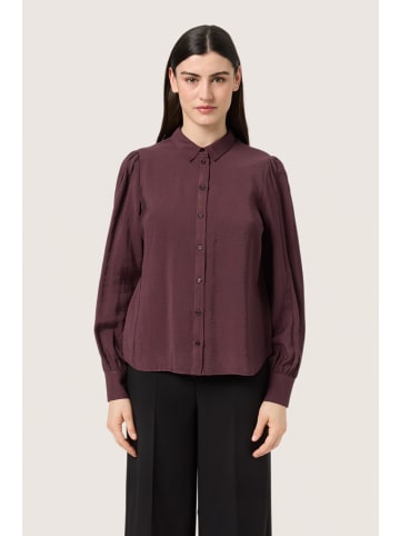 Soaked in Luxury SLSija Maude Shirt LS Regular fit in Fudge