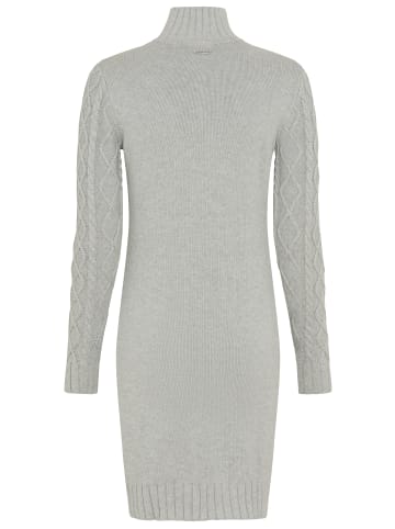 Laura Scott Strickkleid in hellgrau melange