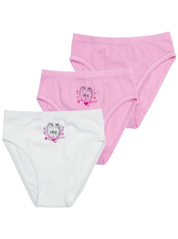 Sweety for Kids 3er-Set: Slip in weiss/rosé