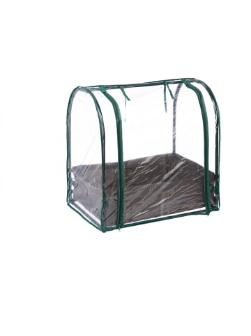 relaxdays Frühbeet in Grün/ Transparent - (B)68 x (H)70 x (T)50 cm