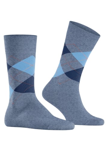 Burlington Socken 1er Pack in Blaugrau/Dunkelblau/Hellblau