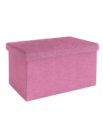 Intirilife Faltbare Sitzbank 49x30x30 cm in KIRSCHBLÜTEN PINK