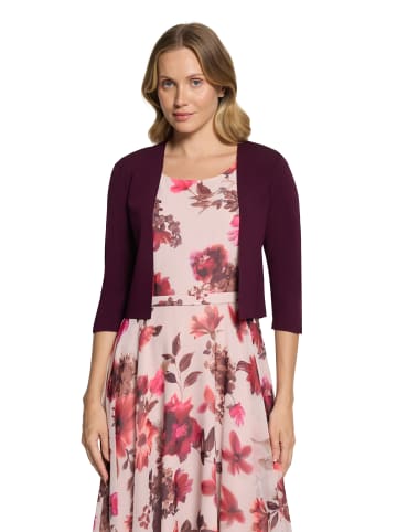 Vera Mont Strickbolero langarm in Strong Aubergine