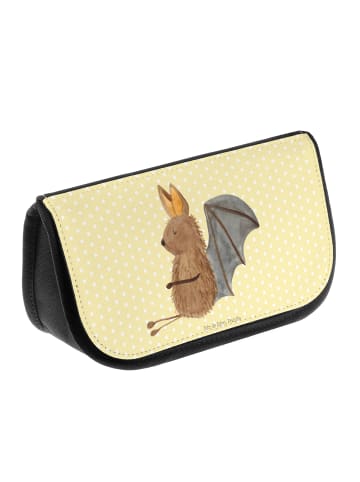 Mr. & Mrs. Panda NeZeichenssaire Fledermaus Sitzen ohne Spruch in Gelb Pastell