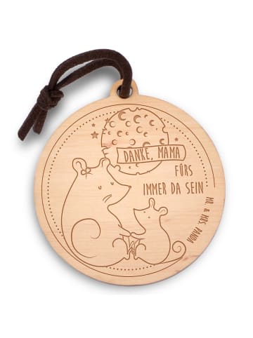 Mr. & Mrs. Panda Schlüsselanhänger Maus Mama ohne Spruch in Braun