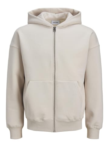 Jack & Jones Sweatshirt mit Reißverschluss in Moonbeam