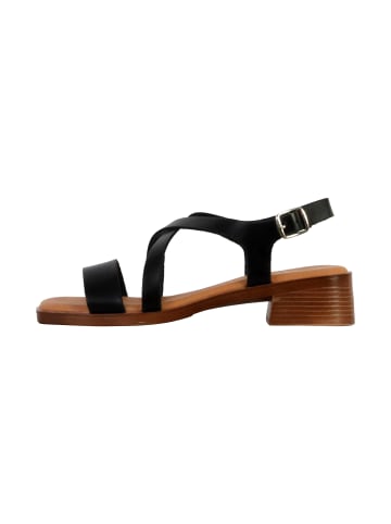 Divine Factory Alenoa Ledersandalen Schwarz
