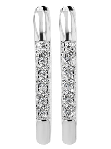 Adeliás Damen Ohrringe aus 925 Silber in silber