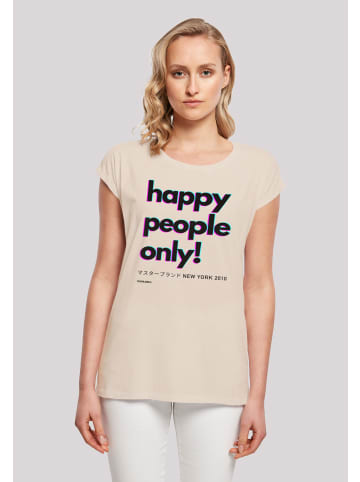 F4NT4STIC T-Shirt Happy people only New York in Whitesand