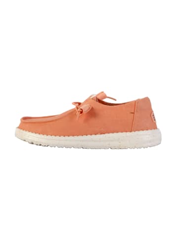 Hey Dude Schnürmokassin Wendy Stretch Canvas Orange