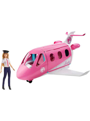 Barbie Barbie Flugzeug mit Pilotin Puppe mit beweglichen Rädern GJB33