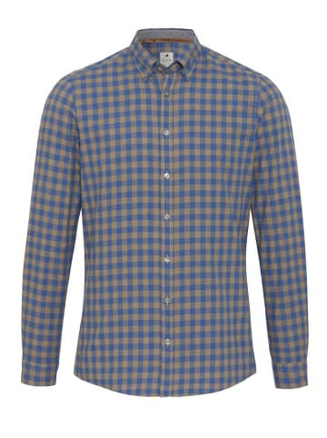 HATICO Langarm FreizeitHemd für Herren in blau