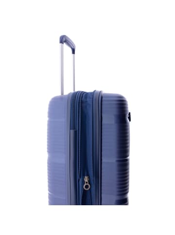 Gladiator 0800 4 Rollen Trolley 55 cm mit Dehnfalte in blue