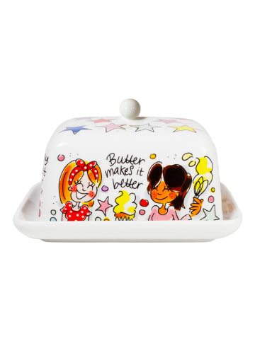 Blond Amsterdam Butterdose Butter macht alles besser in Bunt - 16 x 11 x 10cm