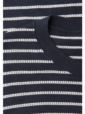 Street One T-Shirt in marine weiß