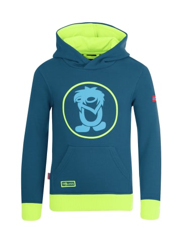 Trollkids Hoodie Pullover mit Kapuze "Troll" in Petrolblau/Grün