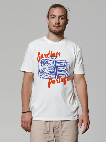 wat? Apparel T-Shirt Sardines Portugal in Off White