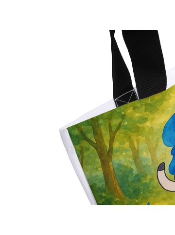 Mr. & Mrs. Panda Strandtasche Einhorn Mann Design ohne Spruch in Weiß