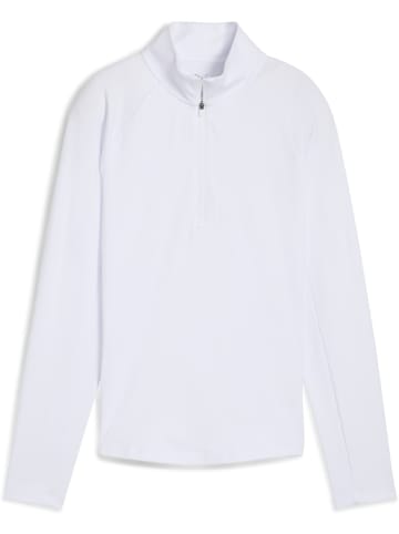 Puma Pullover "W Pure 2.0 1/4 Zip" in Weiß