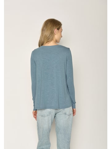 GreenBomb Longsleeve Basic in Schlammiges Blau