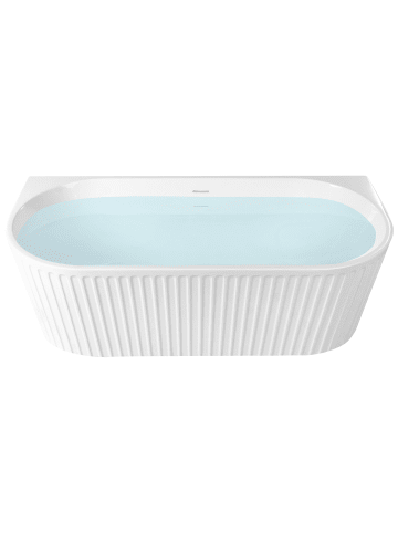 Beliani Badewanne SERENA in Weiß - (W) 80 x (H) 60 x (L) 170 cm