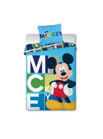 Disney Mickey Mouse Mickey Bettwäsche 140x200 cm + Kissenbezug 63x63 cm Kinderbett in Mehrfarbig