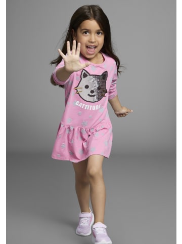 Kidsworld Jerseykleid in rosa gemustert