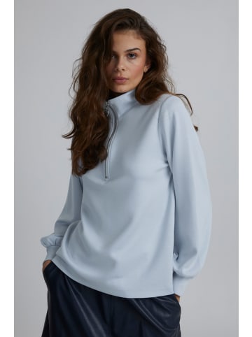 b.young Sweater BYPUSTI HALFZIP -20811037 in blau