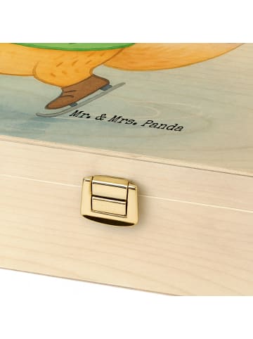 Mr. & Mrs. Panda Teekiste Fuchs  Schlittschuhe Design mit Spruch in Weiß