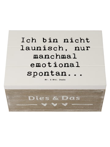 Mr. & Mrs. Panda Aufbewahrungsbox Spruch Emotionen ausdrücken mi... in Weiß