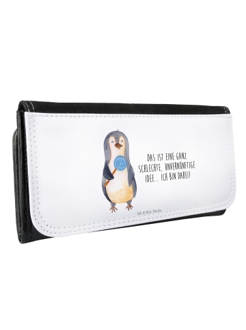 Mr. & Mrs. Panda Damen Portemonnaie Pinguin Lolli mit Spruch in Weiß