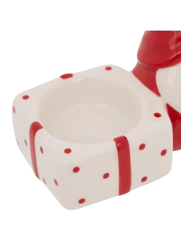 Atmosphera Créateur d'intérieur Kerzenhalter mit Weihnachtwichtel in Mehrfarben, (B) 5,7 x (H) 7,2 x (L) 10 cm