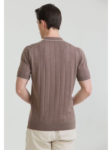 Felix Hardy Polo Shirt Kurzarm in braun
