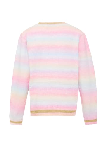 Sidona Damen Sweater in ROSA GELB MEHRFARBIG
