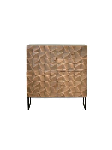Giner y Colomer Sideboard aus Mangoholz und Bronze in Brown