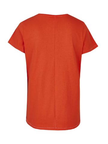 Salzhaut Rundhals T-Shirt für Damen in orange