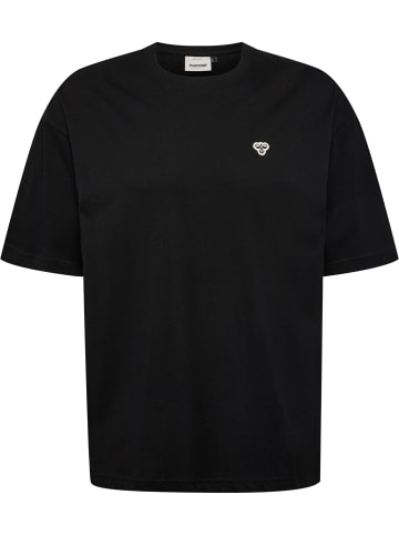 Hummel Loose-fit T-Shirt aus Baumwolle in Schwarz
