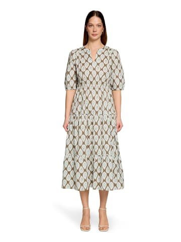 CARTOON Casual-Kleid tailliert in Khaki/Blau