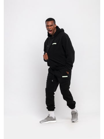 Tom Barron Jogginganzug OVERSIZE FLEECE FABRIC SWEATSHIRT AND PANT SETS in BLACK