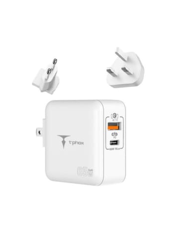 Wisam Wandladegerät T-Phox Mega T-PP09 GaN PD 65W USB/USB-C Weiß