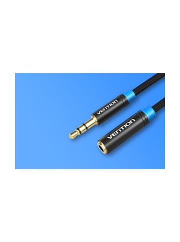 Wisam® Geflochtenes Audiokabel 3,5 mm Stecker-Buchse 3 Meter