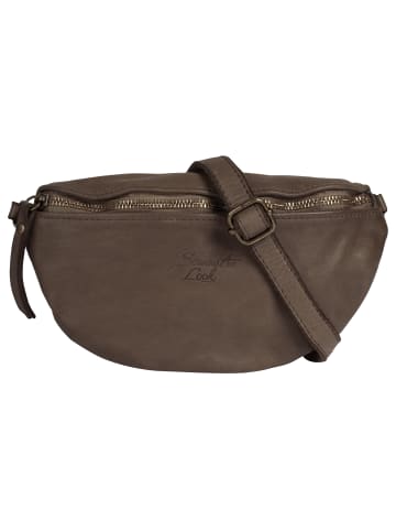 Samantha Look Crossover Bag echt Leder in taupe