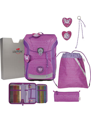 DerDieDas derdiedas Schulranzen Set 5-tlg. ErgoFlex Easy Purple Unicorn in lila